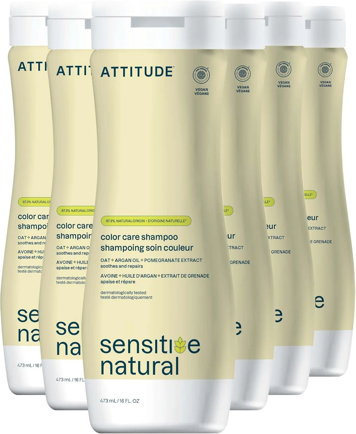 شامپو مراقبت از رنگ مو ATTITUDE برای پوست سر خشک و حساس، دارای تاییدیه EWG، حاوی جو دوسر تسکین دهنده، محافظت از رنگ مو، مواد تشکیل دهنده طبیعی، وگان و گیاهی، مراقبت از رنگ مو، روغن آرگان، 473 میلی لیتر (بسته 6 عددی) شامپو مراقبت از رنگ مو ATTITUDE برای پوست سر خشک و حساس، دارای تاییدیه EWG، حاوی جو دوسر تسکین دهنده، محافظت از رنگ مو، مواد تشکیل دهنده طبیعی، وگان و گیاهی، مراقبت از رنگ مو، روغن آرگان، 473 میلی لیتر (بسته 6 عددی)