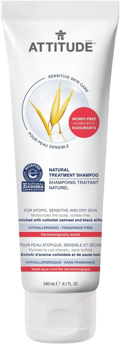 شامپو درمانی پوست حساس ATTITUDE، ۲۴۰ میلی لیتر شامپو درمانی پوست حساس ATTITUDE، ۲۴۰ میلی لیتر
