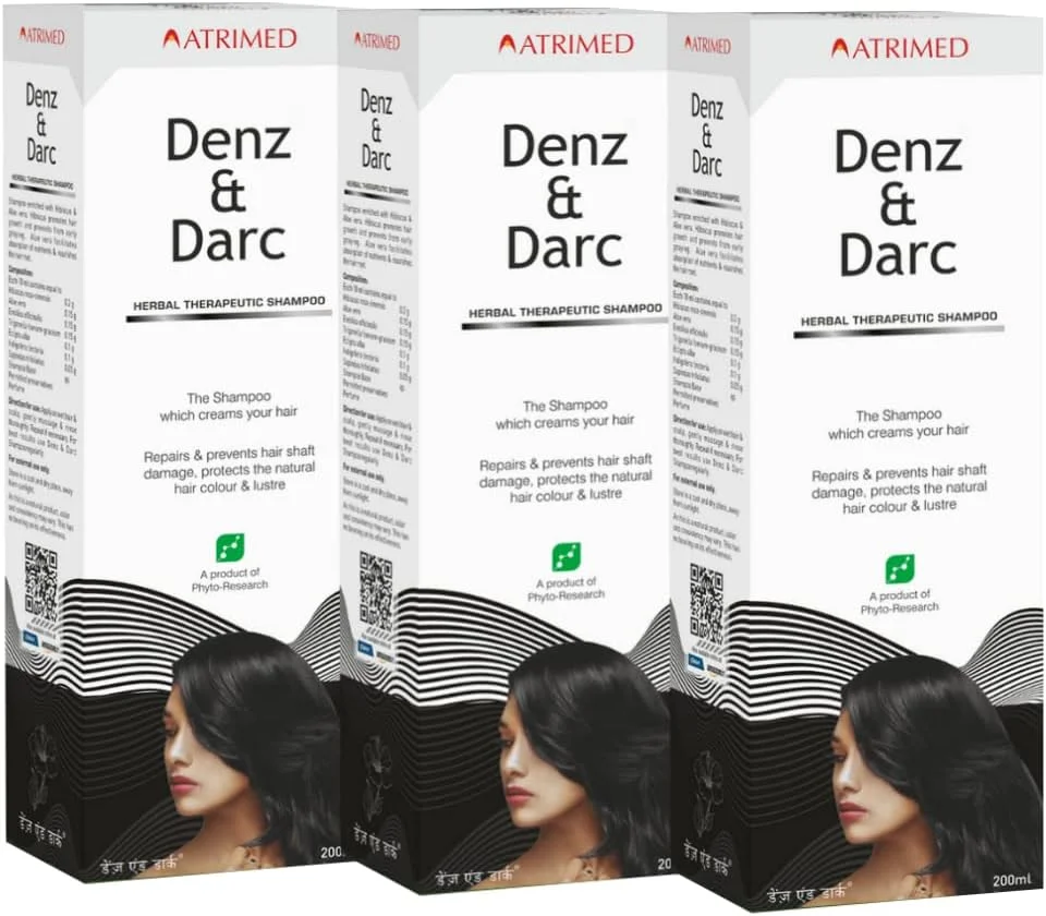 شامپو درمانی گیاهی دنز اند دارک آتریمد | محافظت از رنگ طبیعی مو و درخشندگی | غنی شده با گل بامیه و آلوئه ورا | 600 میلی لیتر | بسته 3 عددی شامپو درمانی گیاهی دنز اند دارک آتریمد | محافظت از رنگ طبیعی مو و درخشندگی | غنی شده با گل بامیه و آلوئه ورا | 600 میلی لیتر | بسته 3 عددی