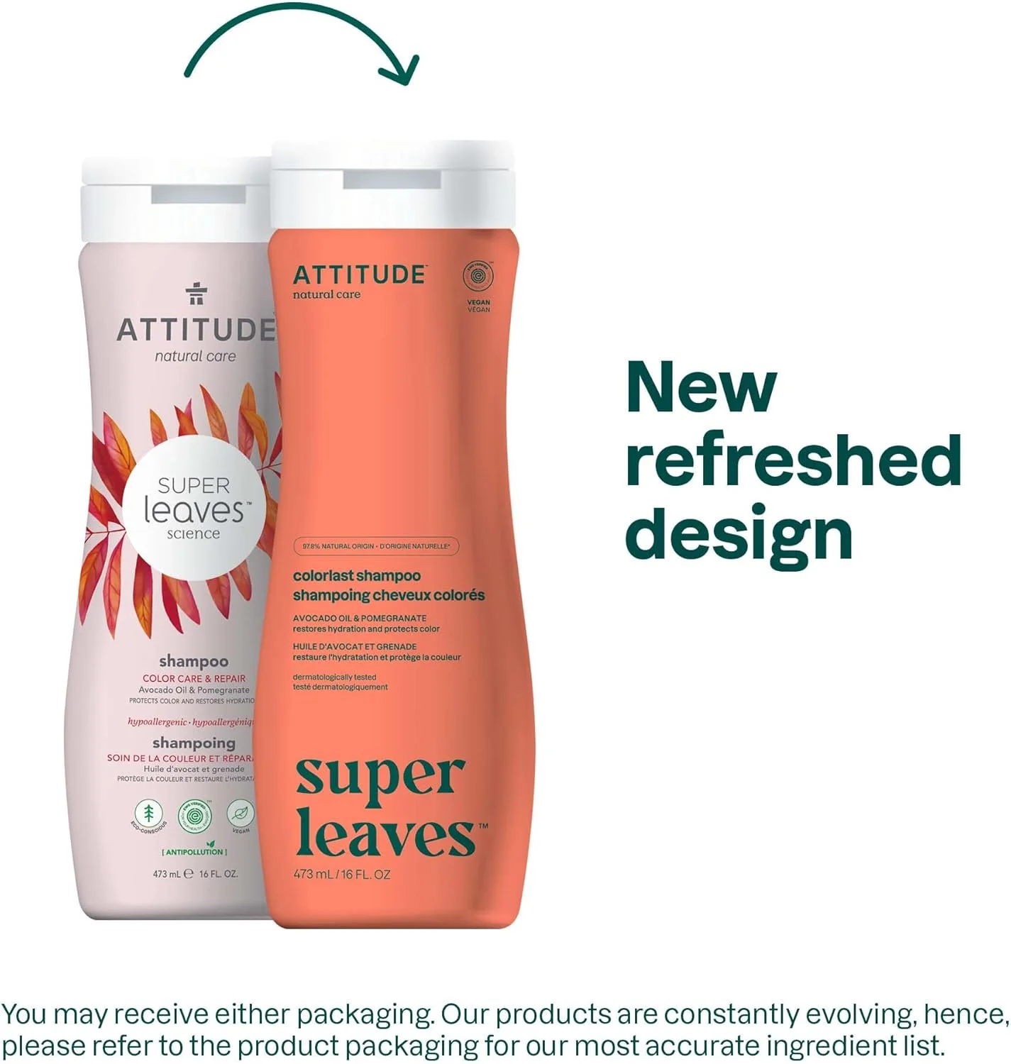 شامپو محافظ رنگ مو سوپر لیوز اتیتود، 473 میلی لیتر