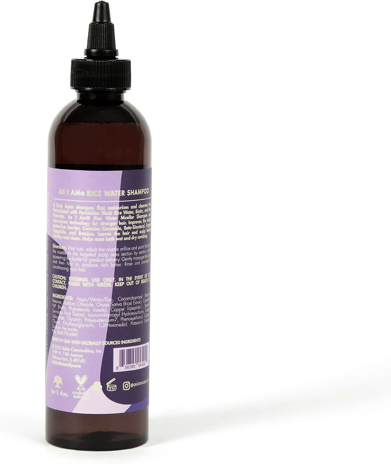 شامپو آب برنج اِس آی ام 236 میلی لیتر - حاوی برنج سیاه ممنوعه، سائو پالمتو و بیوتین - پاک کننده ملایم - مرطوب کننده - وگان و بدون تست حیوانی - بدون سولفات - بدون پارابن - مناسب برای انواع مو شامپو آب برنج اِس آی ام 236 میلی لیتر - حاوی برنج سیاه ممنوعه، سائو پالمتو و بیوتین - پاک کننده ملایم - مرطوب کننده - وگان و بدون تست حیوانی - بدون سولفات - بدون پارابن - مناسب برای انواع مو