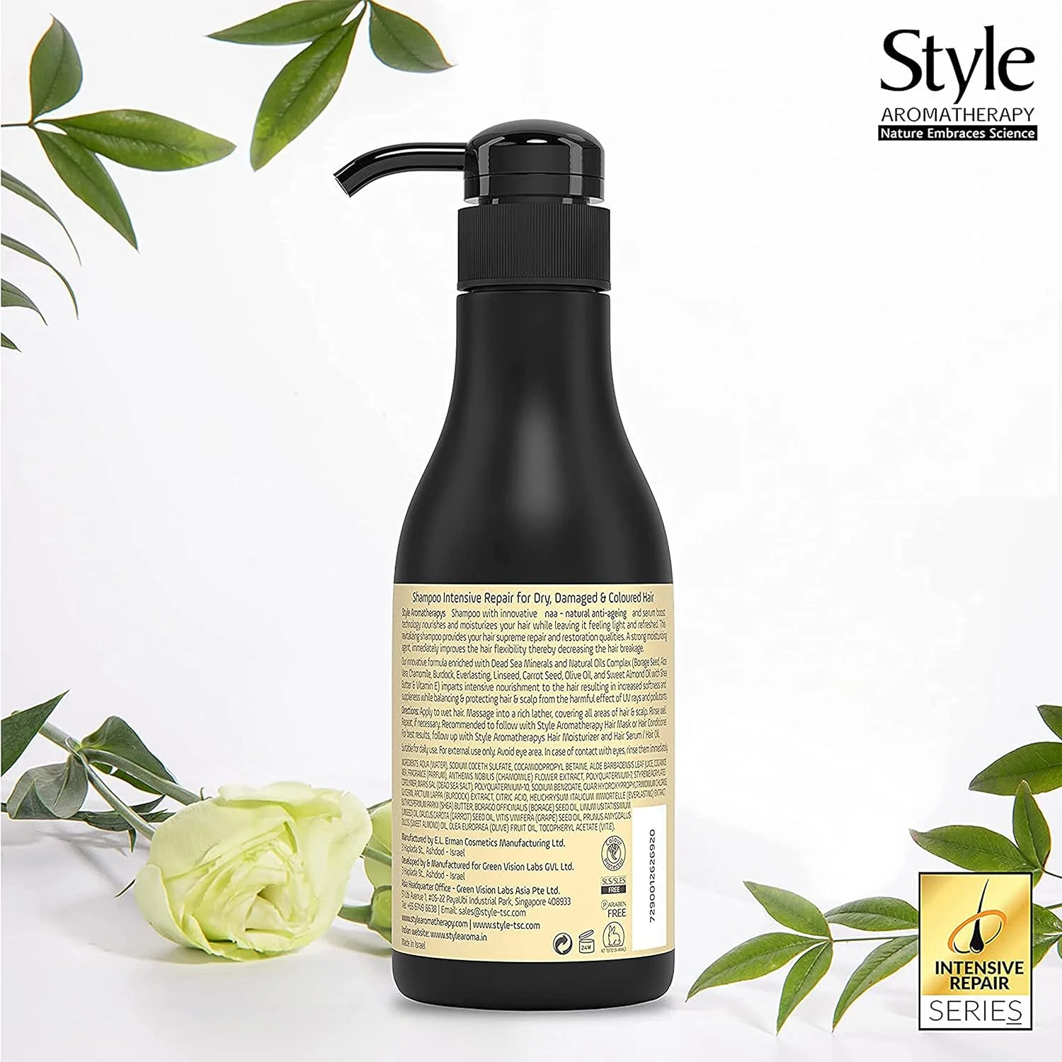 شامپو ترمیم کننده بدون سولفات حرفه ای Style Aromatherapy | برای موهای خشک، آسیب دیده و رنگ شده | بدون SLS/SLES، بدون پارابن - 400 میلی لیتر شامپو ترمیم کننده بدون سولفات حرفه ای Style Aromatherapy | برای موهای خشک، آسیب دیده و رنگ شده | بدون SLS/SLES، بدون پارابن - 400 میلی لیتر