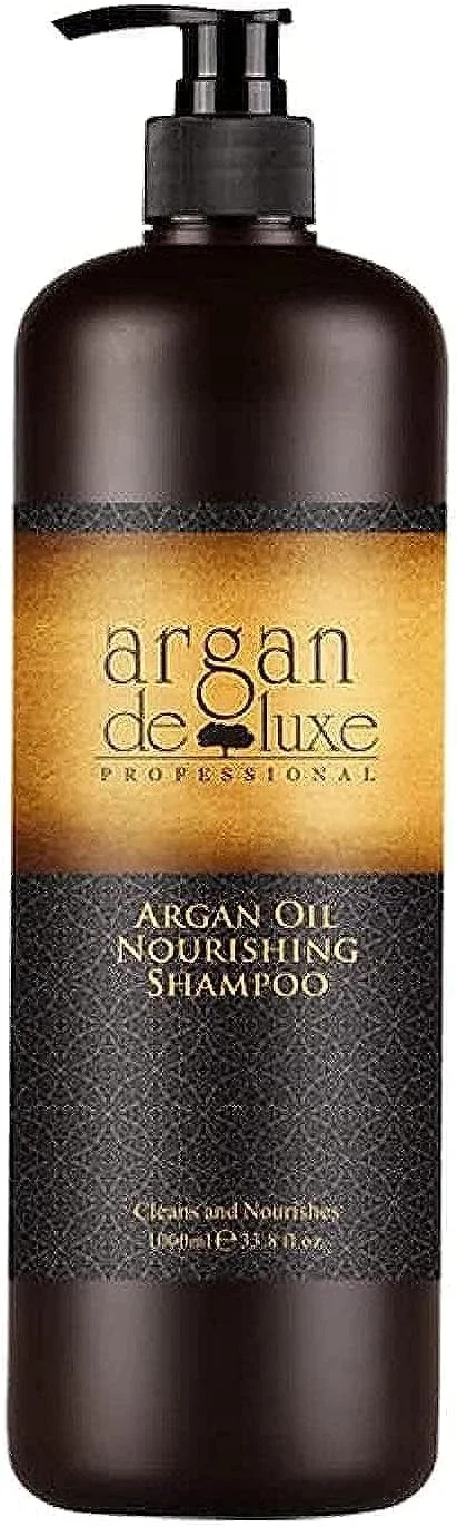 شامپو مغذی آرگان دلوکس، نرم کننده مو، باز کننده گره مو، حاوی ویتامین E، امگا 9، پشتیبانی از آبرسانی و پاک کننده ملایم (1000 میلی لیتر، 33.8 fl.oz) شامپو مغذی آرگان دلوکس، نرم کننده مو، باز کننده گره مو، حاوی ویتامین E، امگا 9، پشتیبانی از آبرسانی و پاک کننده ملایم (1000 میلی لیتر، 33.8 fl.oz)