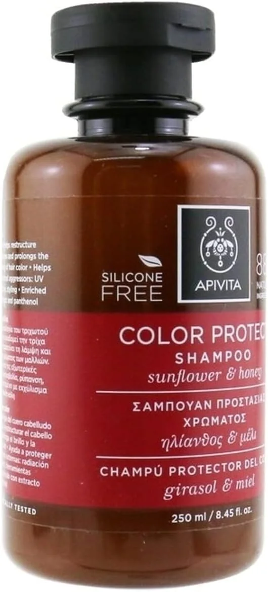 شامپو محافظ رنگ مو APIVITA حاوی آفتابگردان و عسل (مخصوص موهای رنگ شده) 250 میلی لیتر شامپو محافظ رنگ مو APIVITA حاوی آفتابگردان و عسل (مخصوص موهای رنگ شده) 250 میلی لیتر