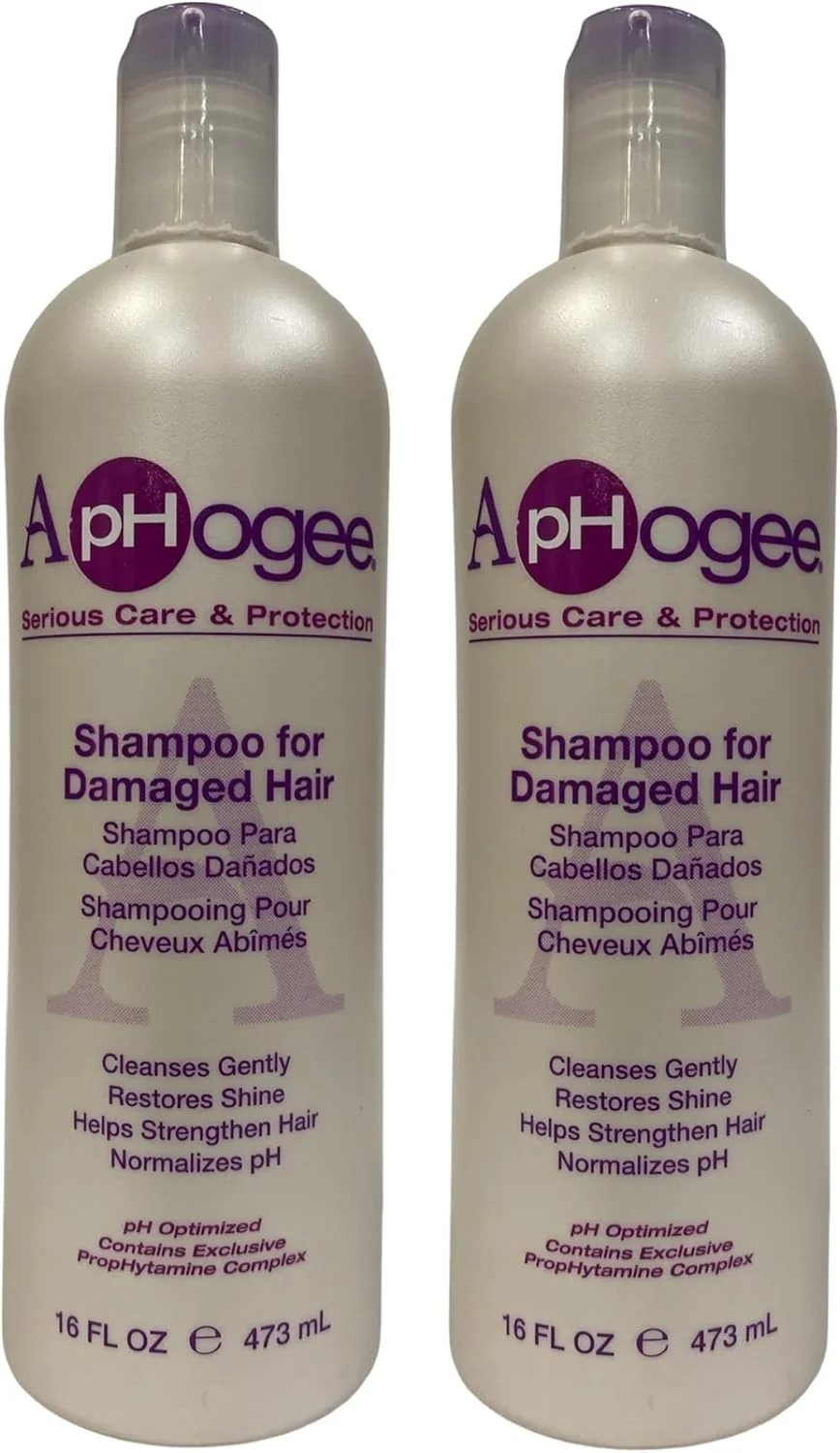Aphogee Shampoo for Damaged Hair, 16 oz (Pack of 2)