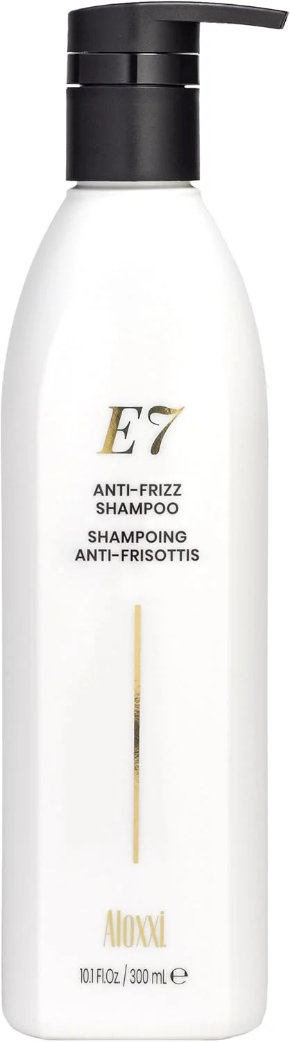 ALOXXI E7 Anti-Frizz Shampoo, Moisturizing & Strengthening with 7 Essential Cleansing Oils, for Color-Treated, Dry, Damaged & Frizzy Hair, Paraben & Sulfate-Free, 10.1 Fl Oz