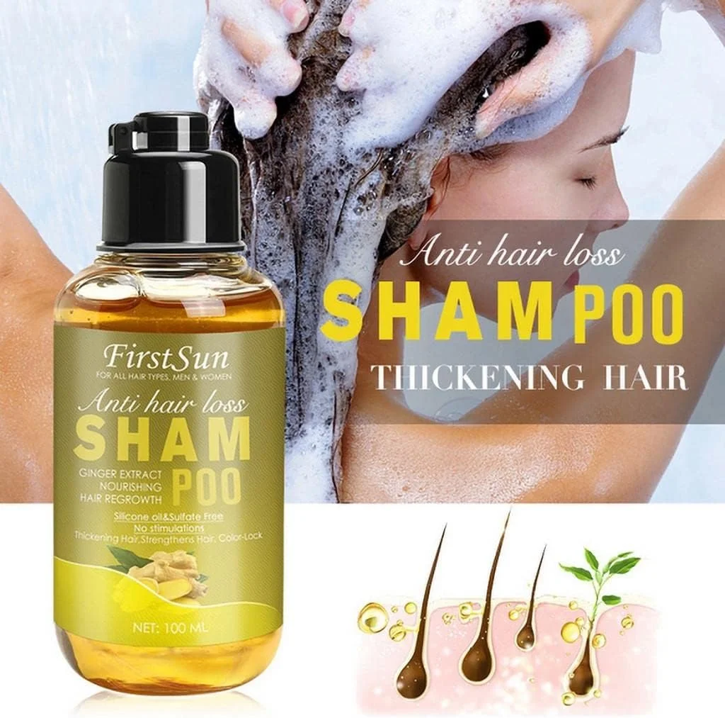 Ginger Shampoo, Itchy Dry Scalp Treats & Anti-Dandruff, Deep Nourishment Daily Use Care, Refreshing Supple Nourishing Oil Control Moisturizing, Treated Hair for Women & Men - 100ml Ginger Shampoo, Itchy Dry Scalp Treats & Anti-Dandruff, Deep Nourishment Daily Use Care, Refreshing Supple Nourishing Oil Control Moisturizing, Treated Hair for Women & Men - 100ml