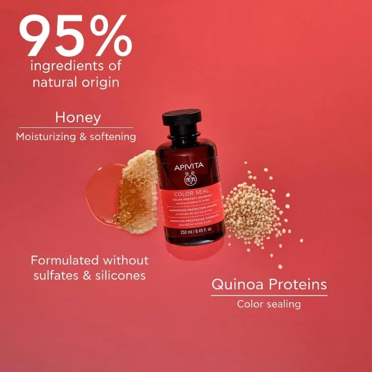 Apivita Color Protect Shampoo for Color - Tonic Shampoo for Men for Thinning Hair (Honey) Apivita Color Protect Shampoo for Color - Tonic Shampoo for Men for Thinning Hair (Honey)
