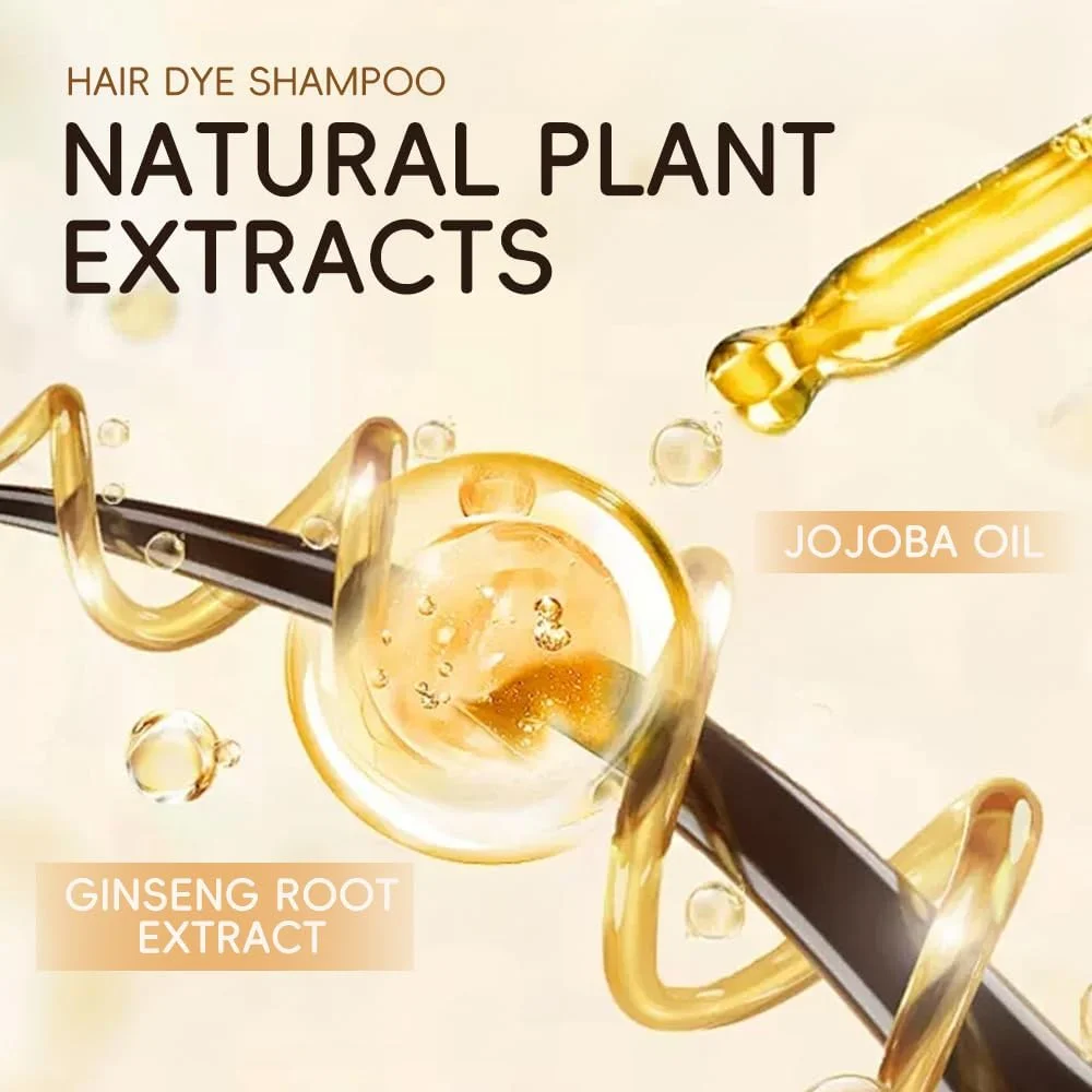 Dark Brown Hair Dye Shampoo 3 in 1 Herbal for Women Men, Color Coverage Shampoo for Women and Men - 500ml (Dark Brown)… Dark Brown Hair Dye Shampoo 3 in 1 Herbal for Women Men, Color Coverage Shampoo for Women and Men - 500ml (Dark Brown)…