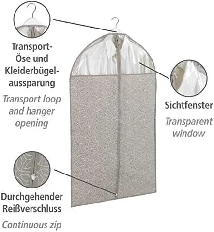 Wenko Balance Wardrobe with Wheels - Mobile Wardrobe Folding, blue, 75 x 160 x 50 cm