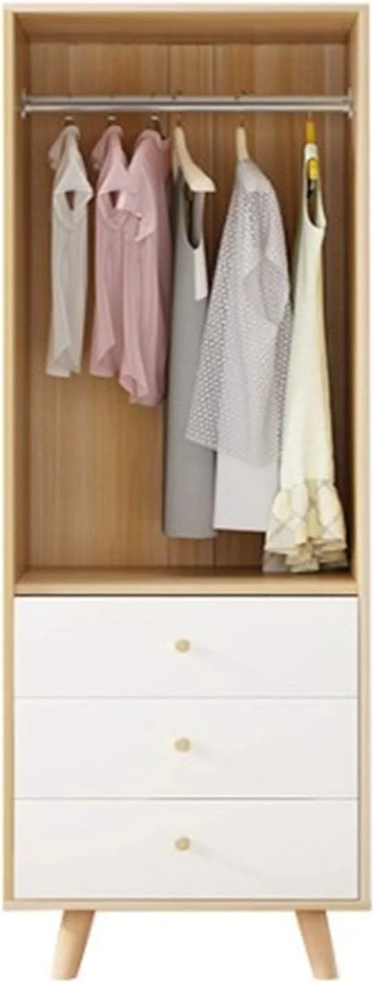 Bedroom Wardrobes Wardrobe Modern Minimalist Panel Assembly Children's Cabinet Rental Room Home Bedroom Simple Small Apartment Wardrobe for Entryway or Bedroom (Color : Natural, Size : 190x60cm) Bedroom Wardrobes Wardrobe Modern Minimalist Panel Assembly Children's Cabinet Rental Room Home Bedroom Simple Small Apartment Wardrobe for Entryway or Bedroom (Color : Natural, Size : 190x60cm)