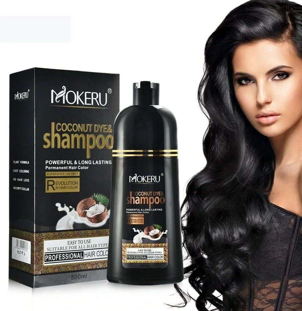 شامپو رنگ موی دائمی Dongjing با روغن نارگیل طبیعی، رنگ موی ماندگار (مشکی) شامپو رنگ موی دائمی Dongjing با روغن نارگیل طبیعی، رنگ موی ماندگار (مشکی)