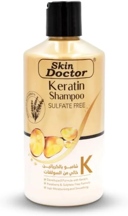 شامپو کراتین دکتر پوست، بدون سولفات، 500 میلی لیتر شامپو کراتین دکتر پوست، بدون سولفات، 500 میلی لیتر