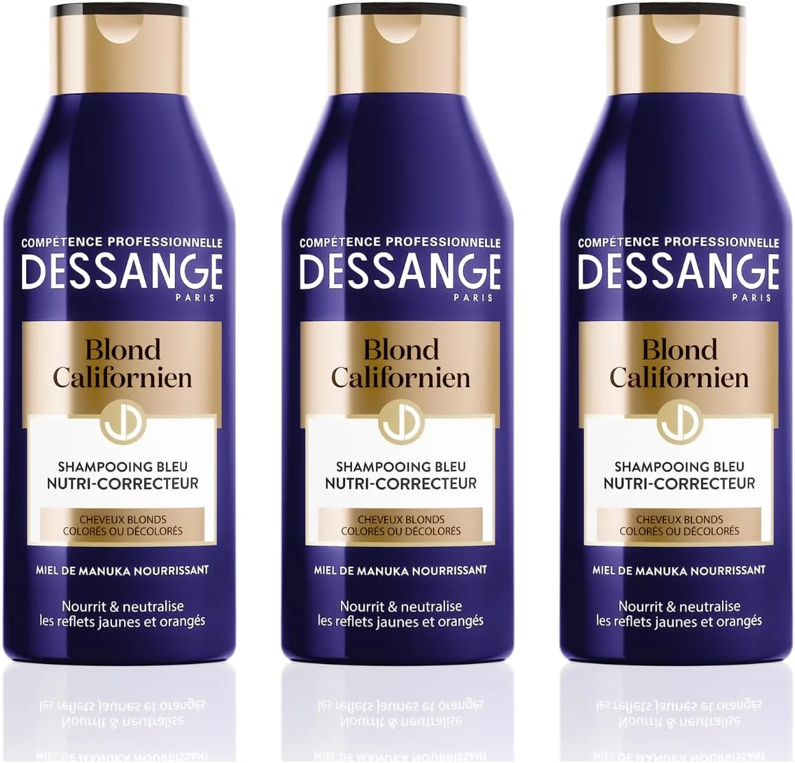 دسنج - شامپو نوتری کورکتور آبی - برای موهای بلوند رنگ شده یا تغییر رنگ داده - بلوند کالیفرنیایی - 250 میلی لیتر - بسته 3 عددی دسنج - شامپو نوتری کورکتور آبی - برای موهای بلوند رنگ شده یا تغییر رنگ داده - بلوند کالیفرنیایی - 250 میلی لیتر - بسته 3 عددی