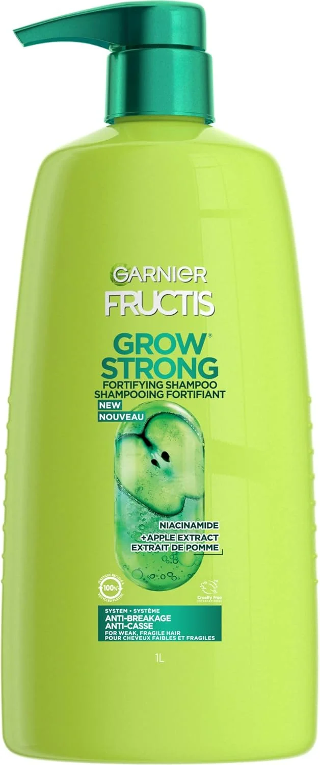 شامپو تقویت کننده مو گارنیه Fructis Grow Strong، ۱۰۰۰ میلی لیتر (بسته بندی ممکن است متفاوت باشد)