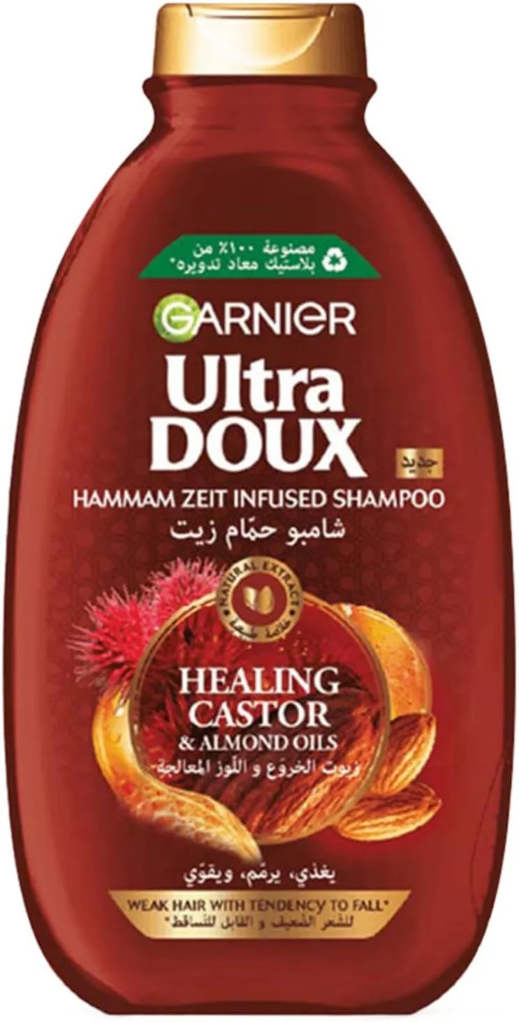 Garnier Ultra Doux Hammam Zeit Infused Shampoo With Healing Castor & Almond Oils, 400Ml