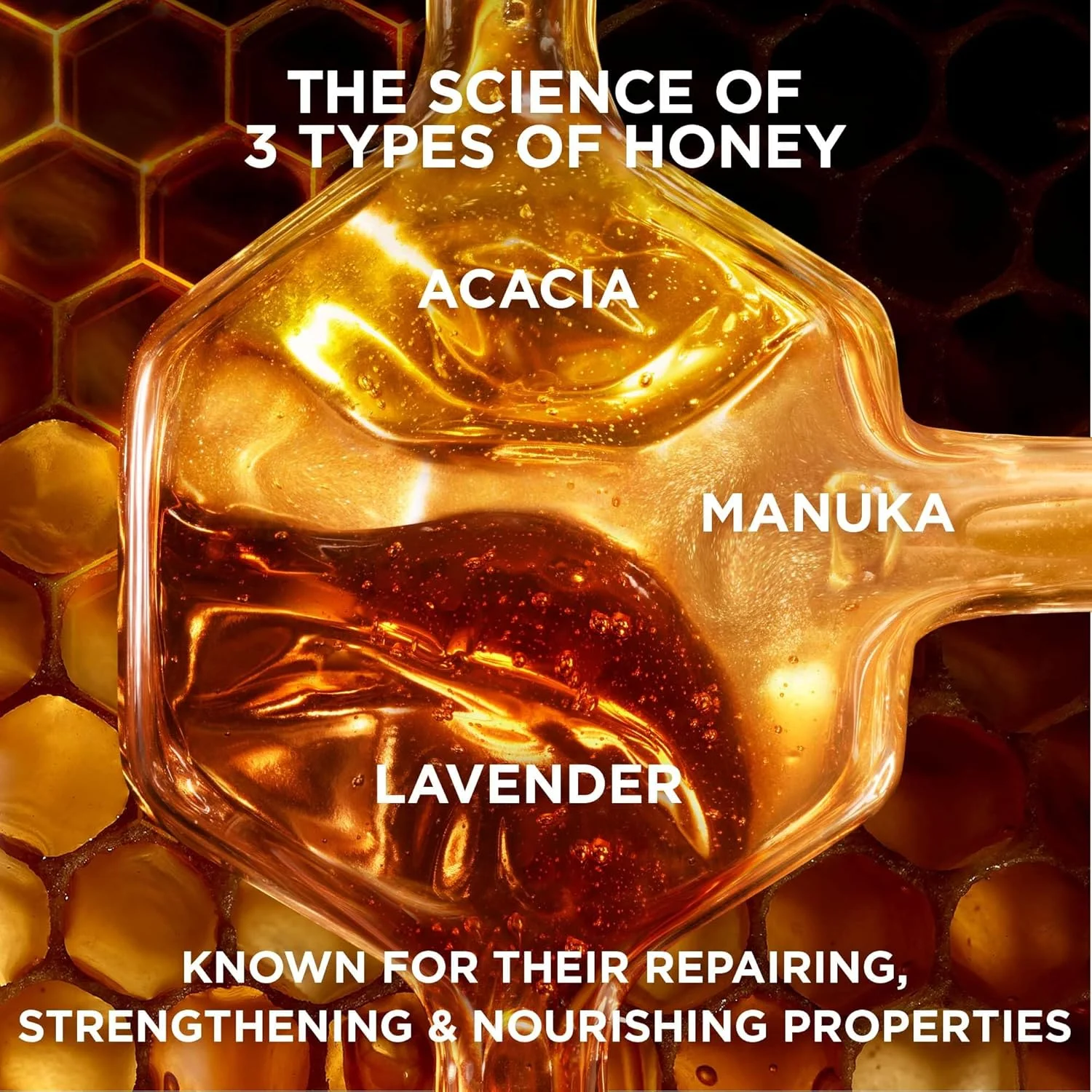 Garnier Whole Blends Repairing Shampoo Honey Treasures, For Damaged Hair, 22 fl. oz. Garnier Whole Blends Repairing Shampoo Honey Treasures, For Damaged Hair, 22 fl. oz.