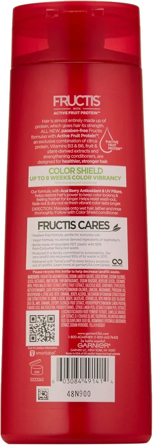 Garnier Fructis Color Shield Shampoo, Color-Treated Hair, 12.5 fl. oz. Garnier Fructis Color Shield Shampoo, Color-Treated Hair, 12.5 fl. oz.