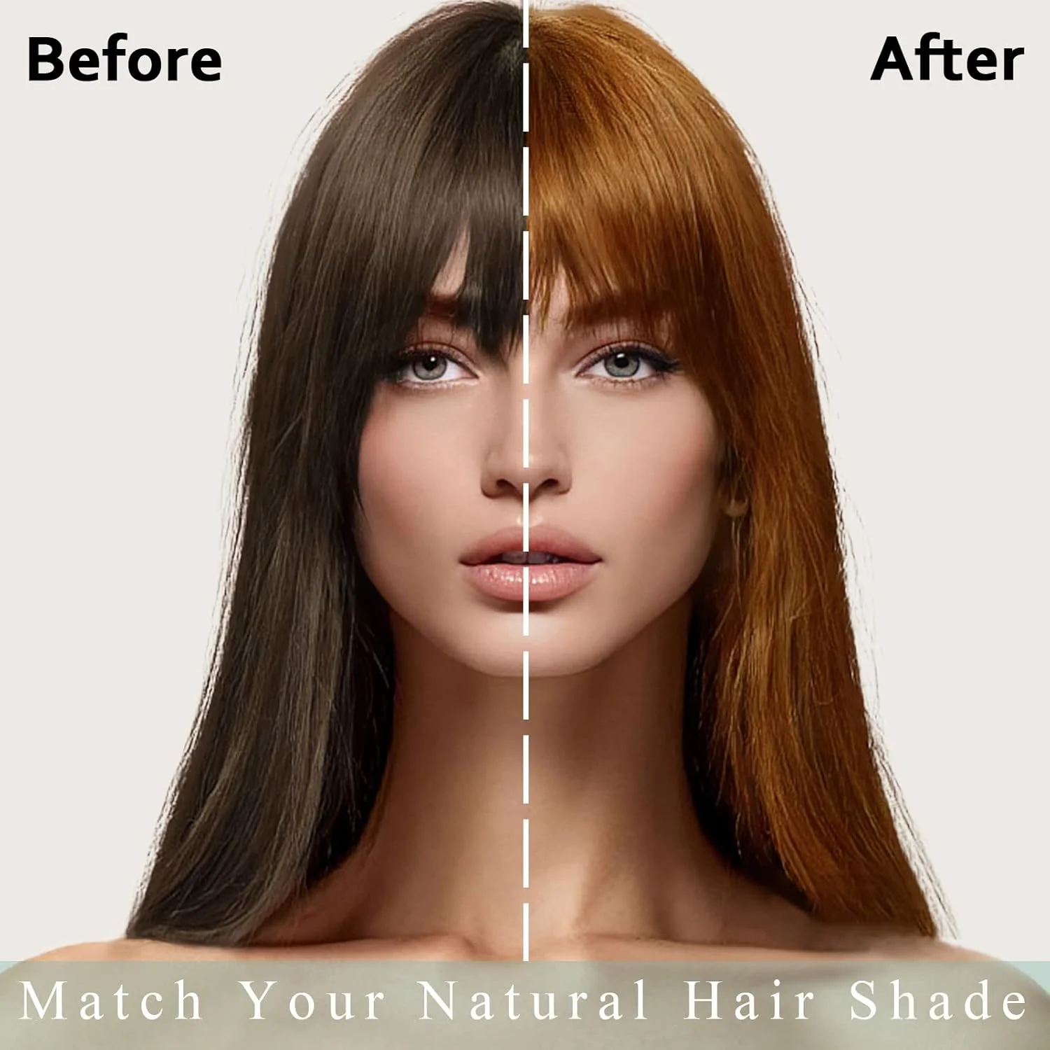 FVQUHVO Light Brown Hair Shampoo for Dark Hair-Instant Hair Dye Shampoo 3 in 1 for Women & Men - Herbal Brown Shampoo Colors in 15 Minutes & Long Lasting Dye 16.90 Fl Oz(Light Brown)