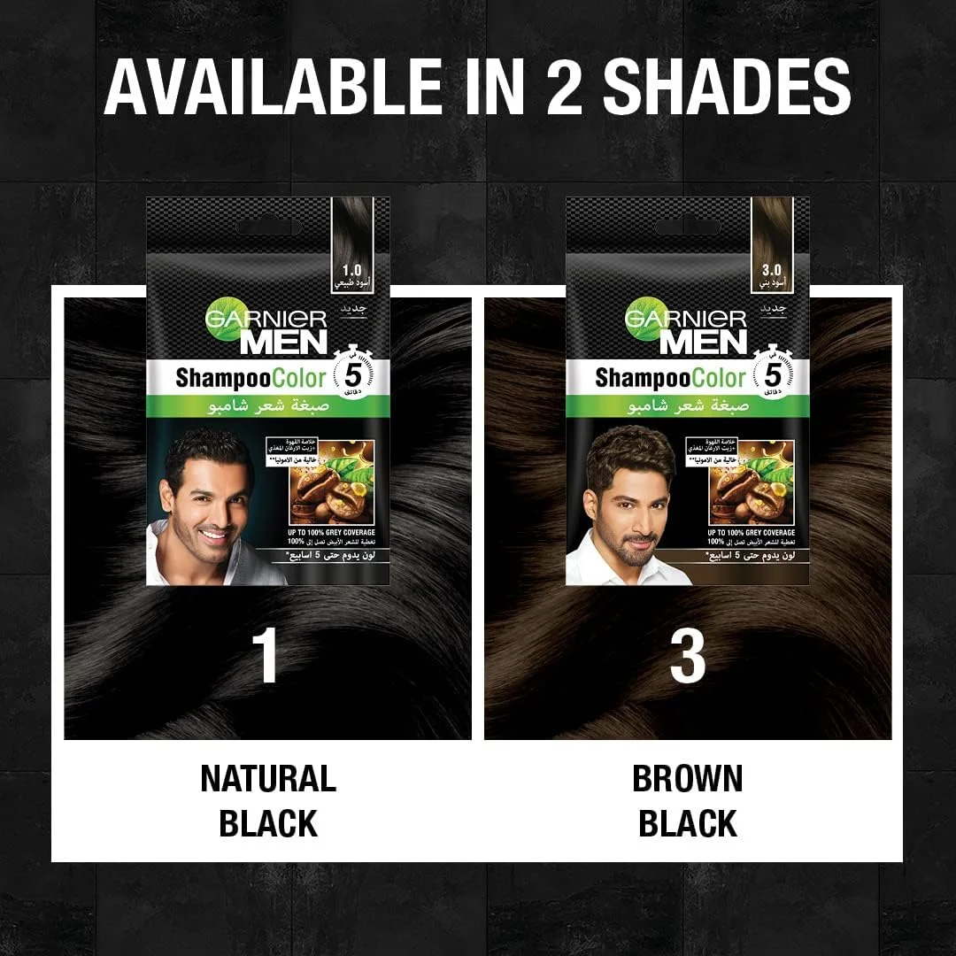 Garnier Men Shampoo Color 3.0 Black Brown