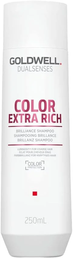 شامپو درخشان کننده و محافظ رنگ موهای ضخیم و زبر گلدول Dualsenses Color Extra Rich، 250 میلی لیتر