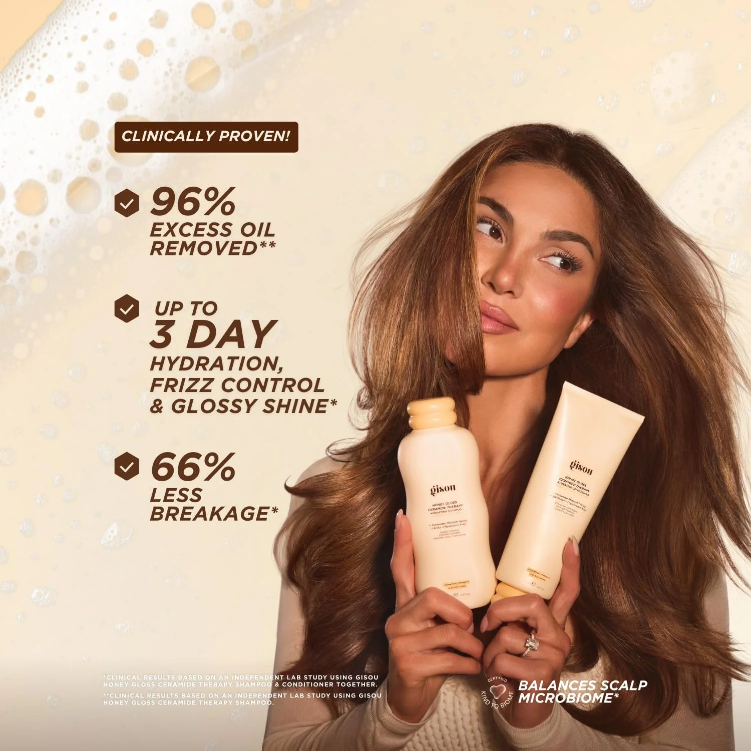 Gisou Honey Gloss Ceramide Therapy Hydrating Shampoo - 250ml