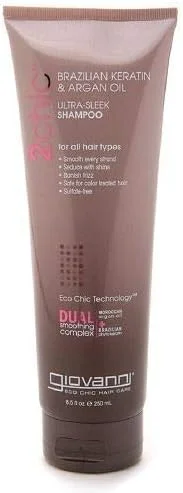 Giovanni 2chic Brazilian Keratin & Argan Oil Ultra-Sleek Shampoo 8.5 fl oz (250 ml)