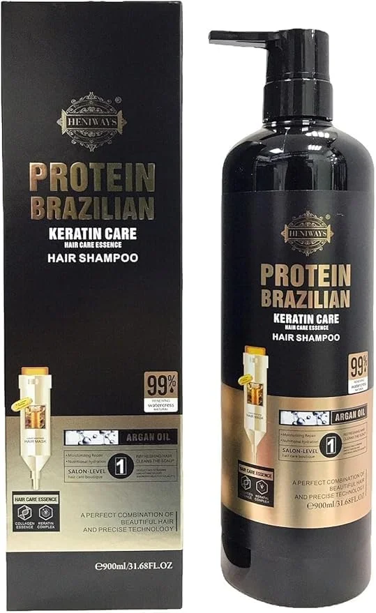 شامپو کراتین پروتئینی برزیلی HENIWAYS. 900 میلی لیتر شامپو کراتین پروتئینی برزیلی HENIWAYS. 900 میلی لیتر