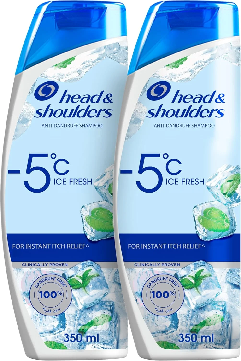 شامپو ضد شوره طراوت زیر صفر هد اند شولدرز برای انواع مو، فرمول بالینی اثبات شده با ماده فعال پیروکتون اولامین، 350 میلی لیتر + 350 میلی لیتر شامپو ضد شوره طراوت زیر صفر هد اند شولدرز برای انواع مو، فرمول بالینی اثبات شده با ماده فعال پیروکتون اولامین، 350 میلی لیتر + 350 میلی لیتر