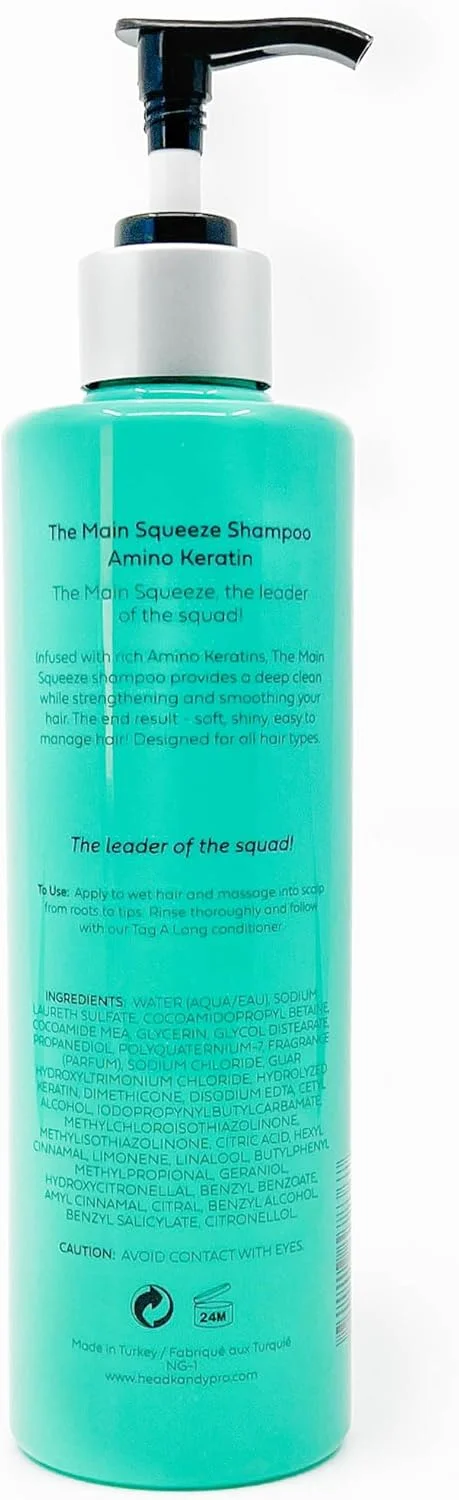 هیر کندی (350 میلی لیتر) - Main Squeeze، شامپو آمینوکراتین 350 میلی لیتر، غنی شده با ویتامین و مرطوب کننده، برای انواع مو هیر کندی (350 میلی لیتر) - Main Squeeze، شامپو آمینوکراتین 350 میلی لیتر، غنی شده با ویتامین و مرطوب کننده، برای انواع مو