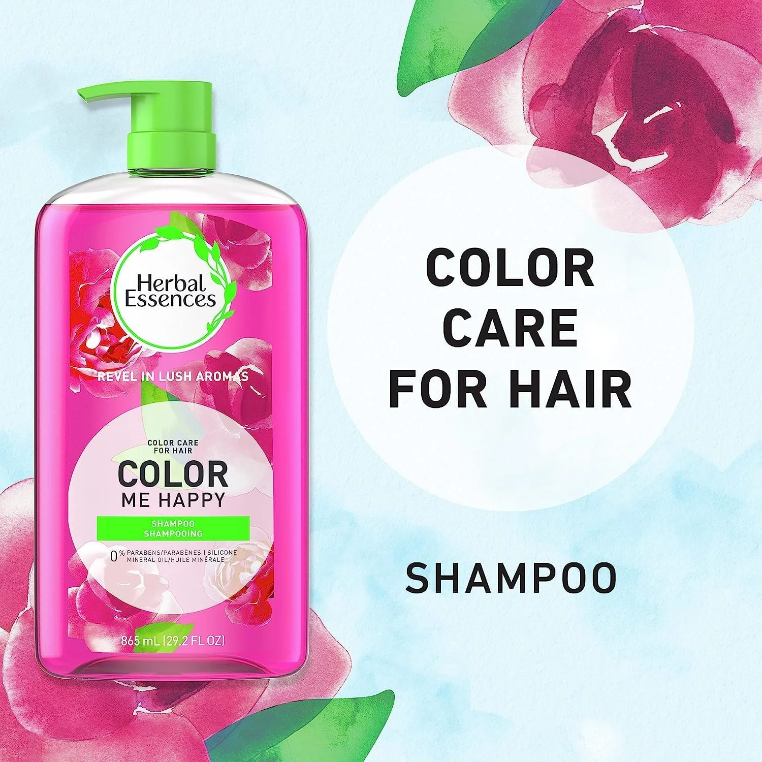 شامپو هربال اسنسز برای موهای رنگ شده، بدون پارابن، Color Me Happy، حجم 862 میلی لیتر شامپو هربال اسنسز برای موهای رنگ شده، بدون پارابن، Color Me Happy، حجم 862 میلی لیتر