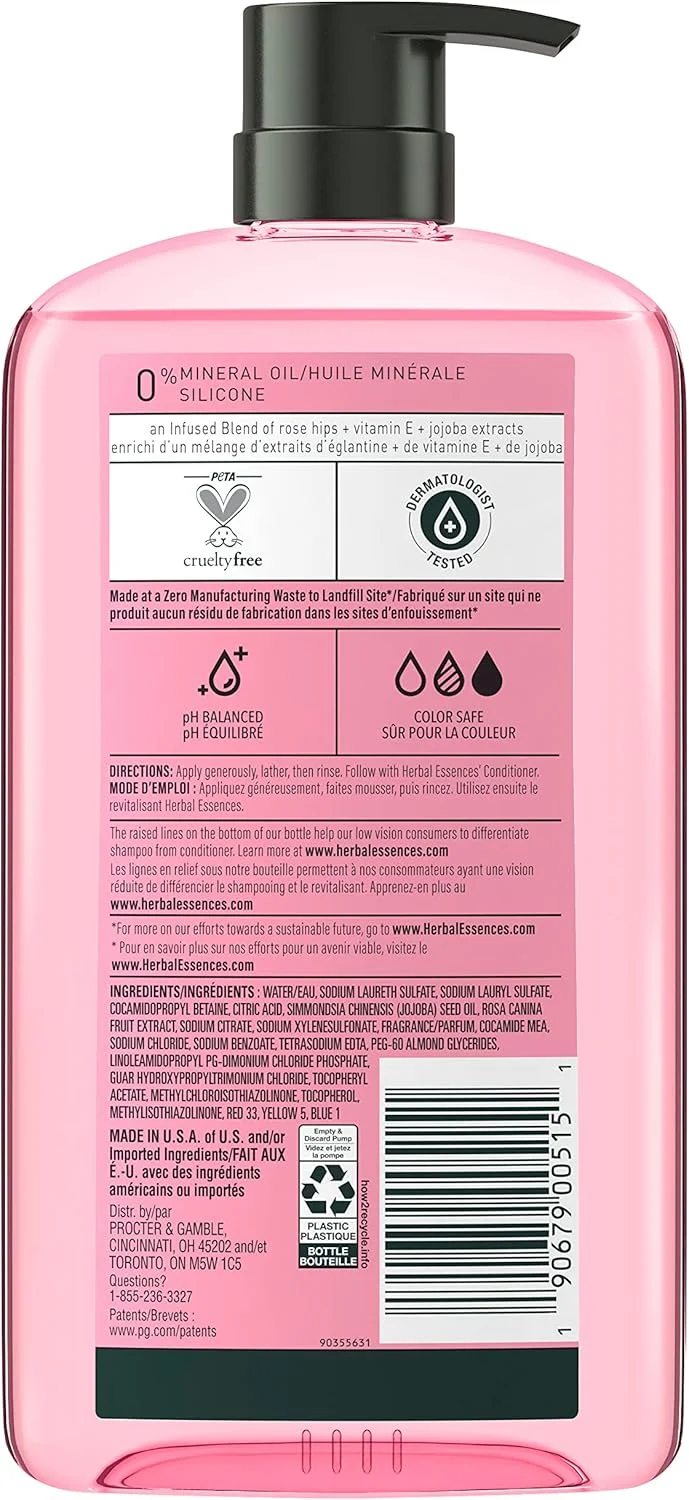 شامپو نرم کننده مو رز هیپس Herbal Essences شامپو نرم کننده مو رز هیپس Herbal Essences