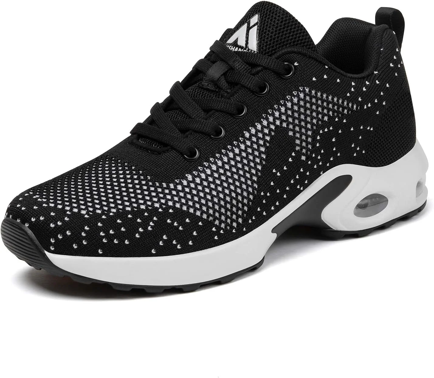 کفش های دویدن و پیاده روی زنانه میشانشا، تنفس پذیر با بالشتک هوا، مشکی شب، سایز 5.5