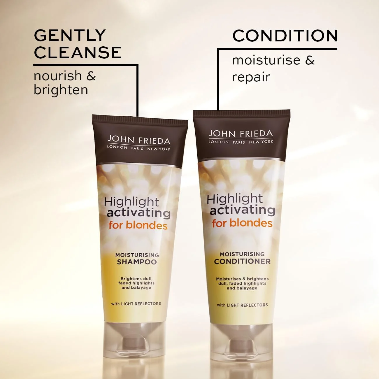 شامپو مرطوب کننده و فعال کننده هایلایت موهای بلوند جان فریدا 250 میلی لیتر