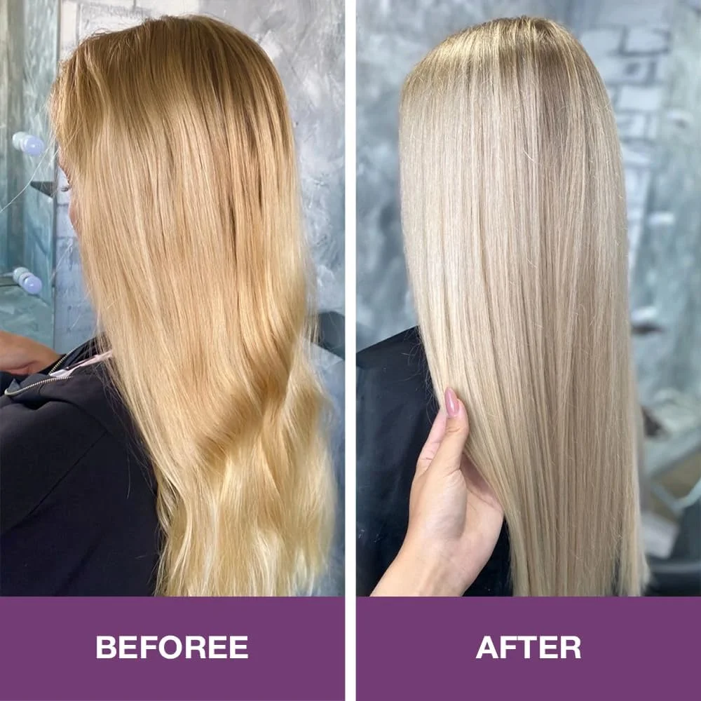 شامپو بنفش حرفه ای کارسئل، خنثی کننده رنگ های زرد و نارنجی برای موهای بلوند، نقره ای، خاکستری و هایلایت شده، 500 میلی لیتر