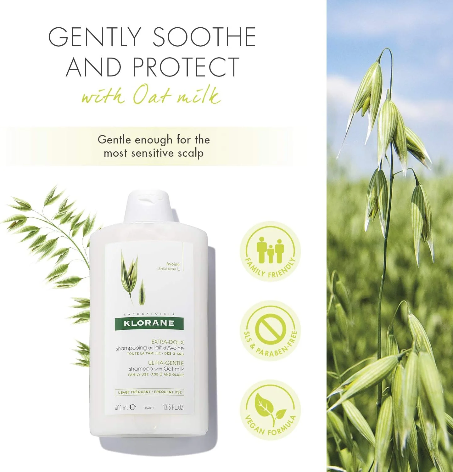 شامپو ملایم شیر جو دوسر کلوران 100 میلی لیتر