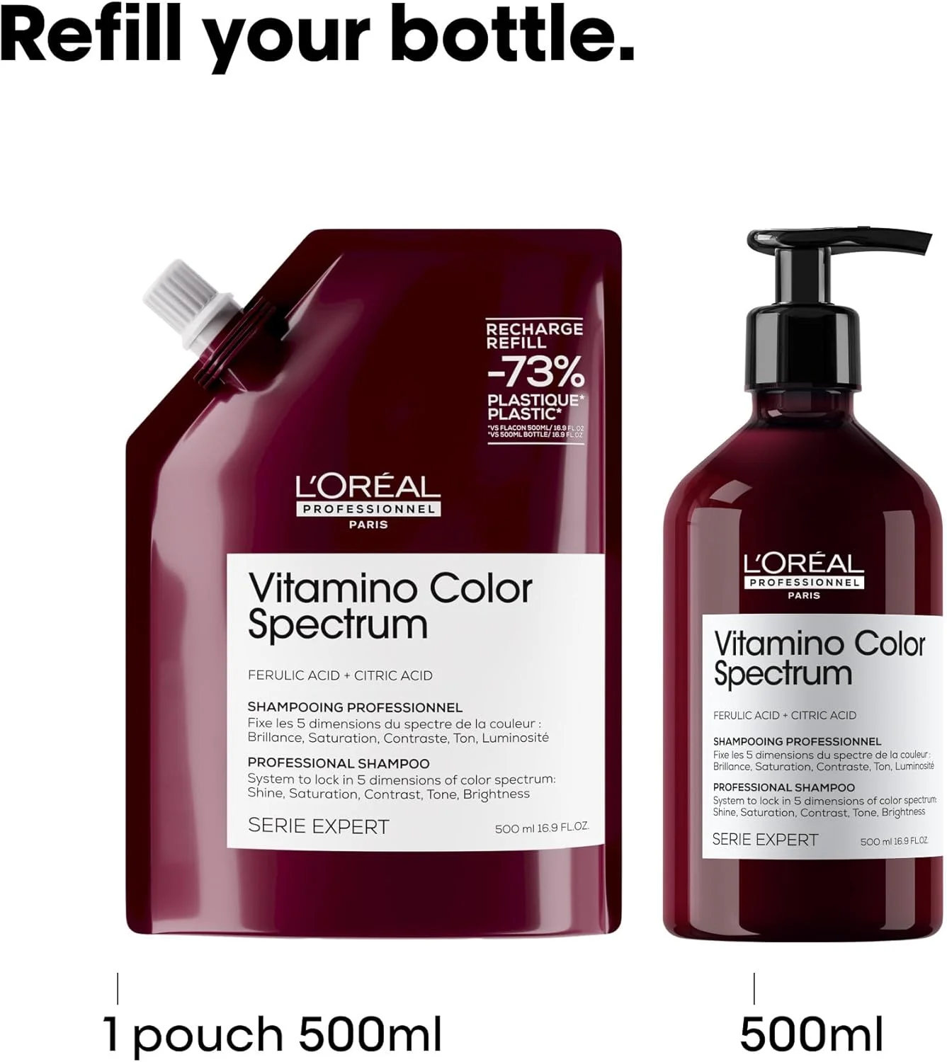 شامپو محافظ رنگ مو لورآل پروفشنال پاریس ویتامینو کالر اسپکتروم 500 میلی لیتر - شامپو برای موهای رنگ شده شامپو محافظ رنگ مو لورآل پروفشنال پاریس ویتامینو کالر اسپکتروم 500 میلی لیتر - شامپو برای موهای رنگ شده