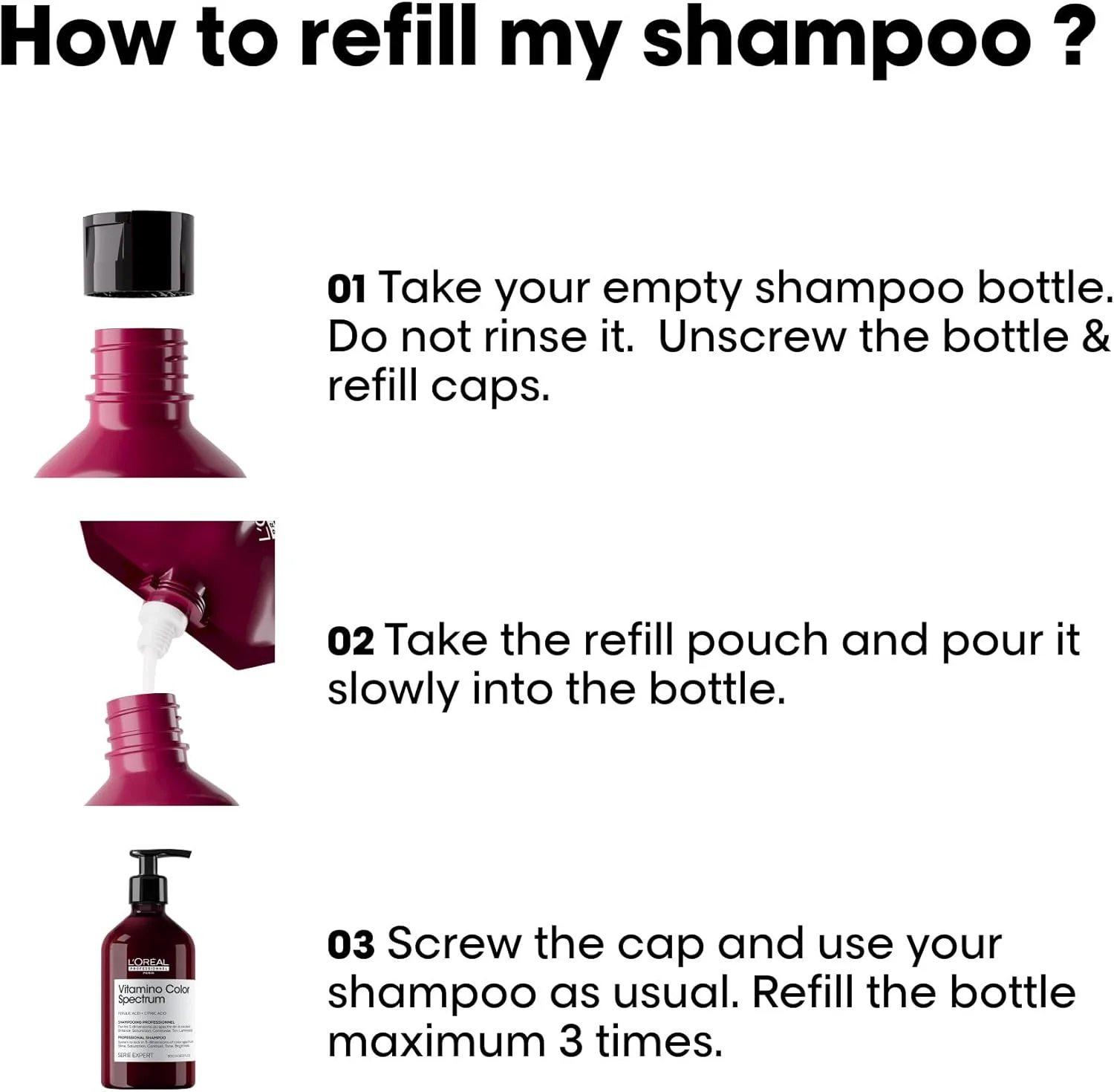 شامپو محافظ رنگ مو لورآل پروفشنال پاریس ویتامینو کالر اسپکتروم 500 میلی لیتر - شامپو برای موهای رنگ شده شامپو محافظ رنگ مو لورآل پروفشنال پاریس ویتامینو کالر اسپکتروم 500 میلی لیتر - شامپو برای موهای رنگ شده