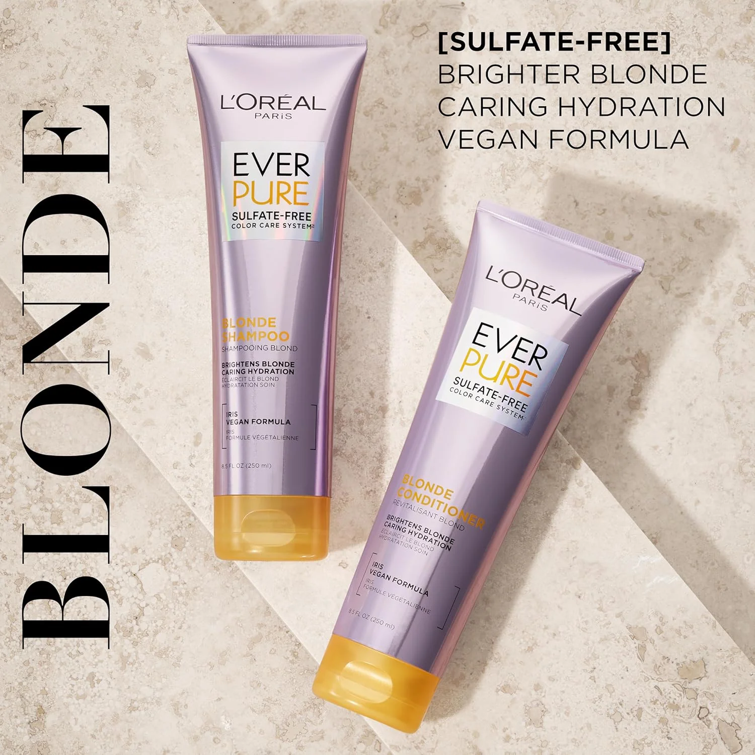 شامپو بدون سولفات لورآل پاریس EverPure Blonde، ۲۵۰ میلی لیتر شامپو بدون سولفات لورآل پاریس EverPure Blonde، ۲۵۰ میلی لیتر