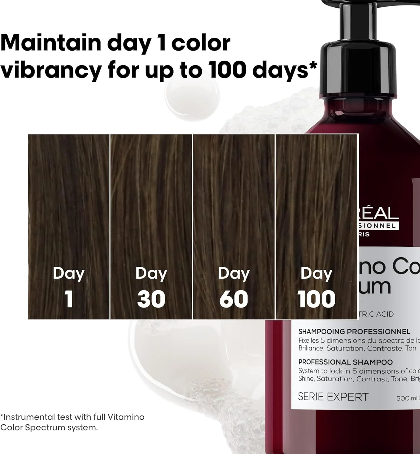 شامپو لورآل پروفشنال پاریس ویتامینو کالر اسپکتروم 500 میلی لیتر - شامپو برای موهای رنگ شده شامپو لورآل پروفشنال پاریس ویتامینو کالر اسپکتروم 500 میلی لیتر - شامپو برای موهای رنگ شده