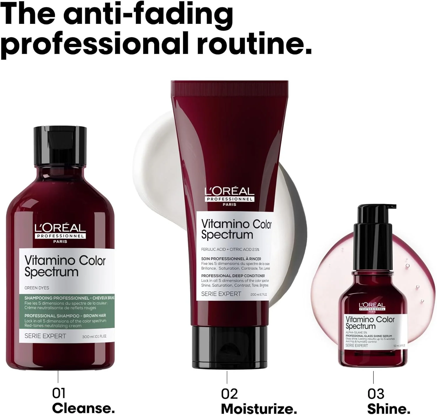 شامپو سبز لورآل پروفشنال پاریس ویتامینو کالر اسپکتروم - خنثی کننده ته رنگ های قرمز، افزایش درخشندگی و شادابی، حفظ شادابی رنگ اولیه، آبرسانی و تقویت مو 300 میلی لیتر شامپو سبز لورآل پروفشنال پاریس ویتامینو کالر اسپکتروم - خنثی کننده ته رنگ های قرمز، افزایش درخشندگی و شادابی، حفظ شادابی رنگ اولیه، آبرسانی و تقویت مو 300 میلی لیتر