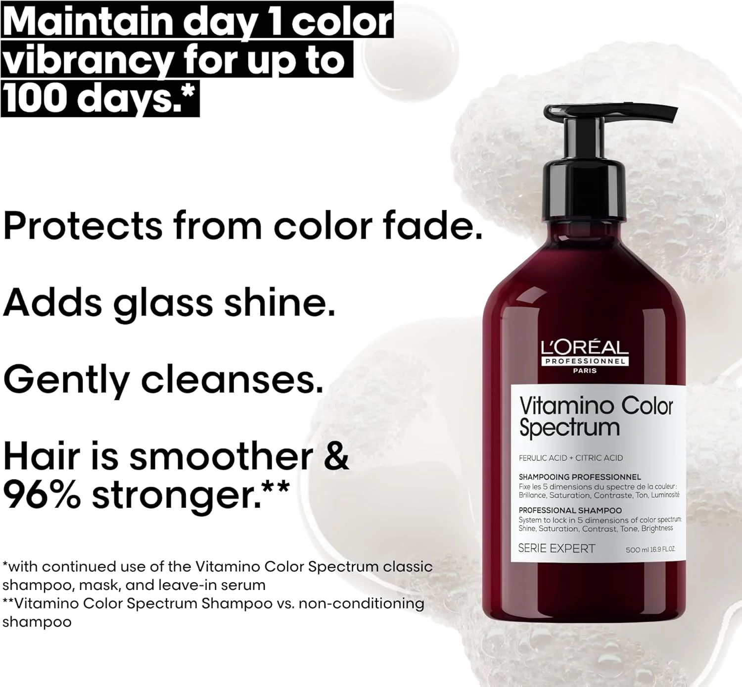 شامپو لورآل پروفشنال پاریس ویتامینو کالر اسپکتروم 500 میلی لیتر - شامپو برای موهای رنگ شده شامپو لورآل پروفشنال پاریس ویتامینو کالر اسپکتروم 500 میلی لیتر - شامپو برای موهای رنگ شده