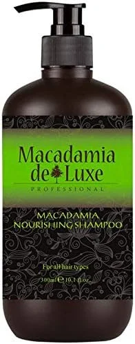 شامپو ماکادمیا برای موهای آسیب دیده و رنگ شده، فرمول پاک کننده 100% ساخته شده از روغن ماکادمیا، با قابلیت بازسازی رطوبت (300 میلی لیتر)