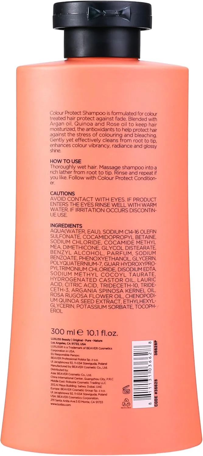 شامپو محافظ رنگ مو لاکسلیس مناسب موهای رنگ شده 300 میلی لیتر