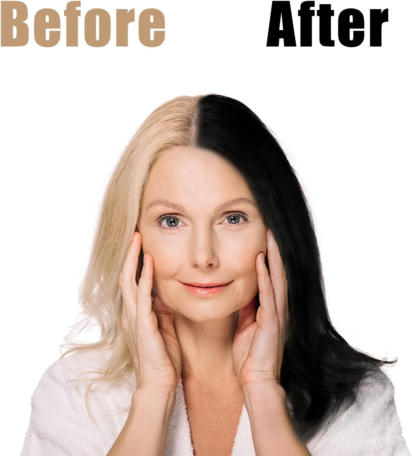 شامپو رنگ موی گیاهی مشکی لیمزنوس 3 در 1 برای موهای سفید، شامپو رنگ موی فوری برای زنان و مردان، شامپو موی مشکی برای پوشش 100% موهای سفید 500 میلی لیتر