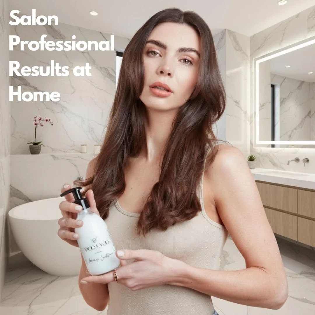 نرم کننده مو معجزه آسای مو اند یو - روغن مارولا، خزه ایسلندی و پروتئین گندم - نرم کننده ایمن برای موهای رنگ شده - محصولات مو وگان و بدون تست حیوانی - بطری شیشه ای قابل بازیافت 250 میلی لیتری