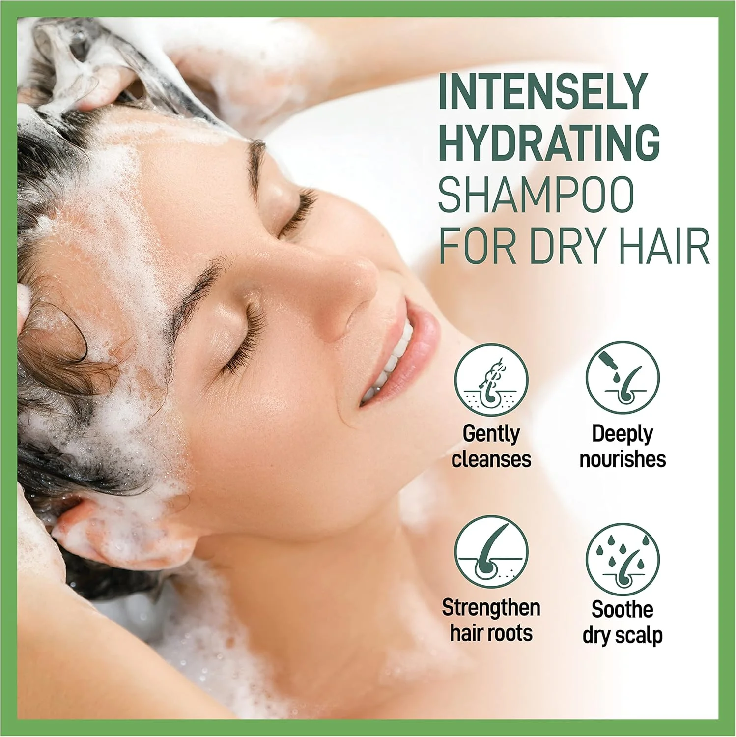 شامپو مرطوب کننده موهای خشک و آسیب دیده موراز، بدون پارابن و محافظ رنگ مو - شامپو گیاهی پوست سر خشک با عصاره رزماری و برگ بو برای آبرسانی و ترمیم مو - شامپو آبرسان، 500 میلی لیتر