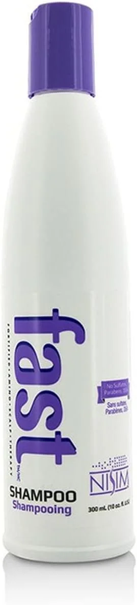 شامپو درمانی تقویت کننده موی سر حاوی آمینو اسید Nisim F.A.S.T - محرک رشد سریع و سالم مو (300 میلی لیتر)