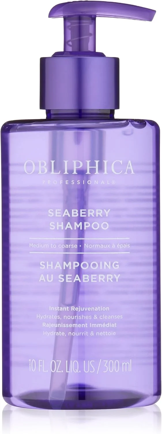 شامپو Seaberry حرفه ای Obliphica برای موهای متوسط تا ضخیم - ضد وز، مغذی و ترمیم کننده موهای آسیب دیده - ماسک و درمان مو برای موهای خشک و رشد مو - 10 Fl Oz