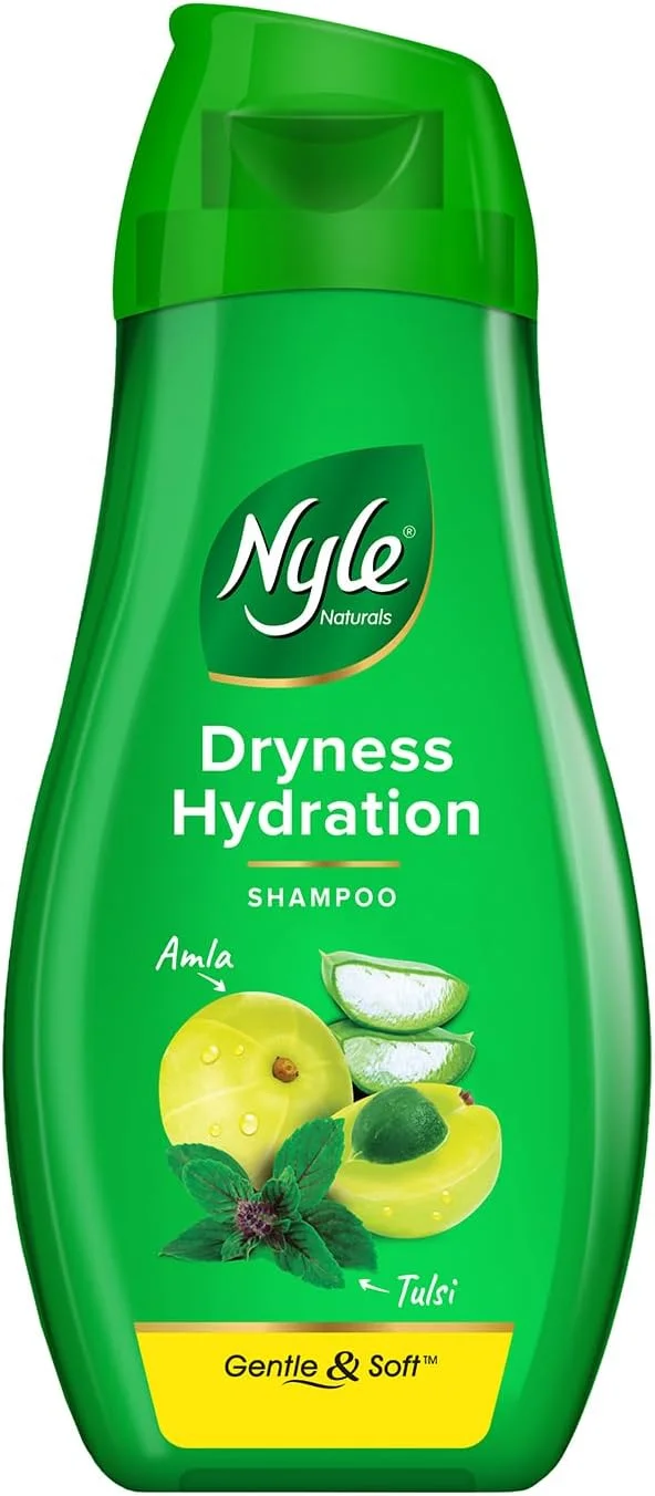 شامپو ضد ریزش مو نیل نچرالز ابریشمی و نرم، حاوی تولسی و آملا، شامپو ملایم و نرم، متعادل کننده PH و فاقد پارابن، برای آقایان و بانوان، 180 میلی لیتر